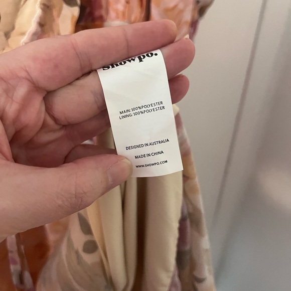 NWT Showpo Jasalina Puff Sleeve Midi Dress in Elegant Rose 6 Milkmaid Romantic - Picture 10 of 16